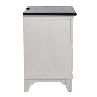 Allyson Park 2 Drawer Night Stand w/ Charging Station