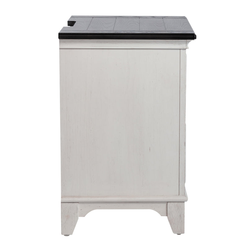 Allyson Park 2 Drawer Night Stand w/ Charging Station