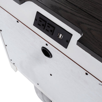 Allyson Park 2 Drawer Night Stand w/ Charging Station