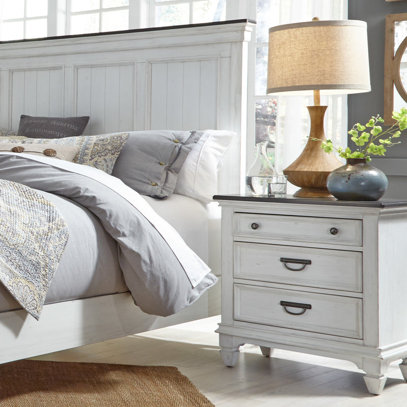 Allyson Park Night Stand w/ Charging Station