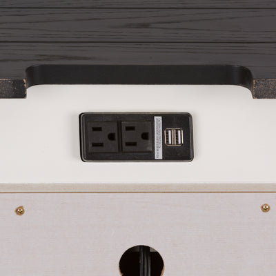 Allyson Park Night Stand w/ Charging Station
