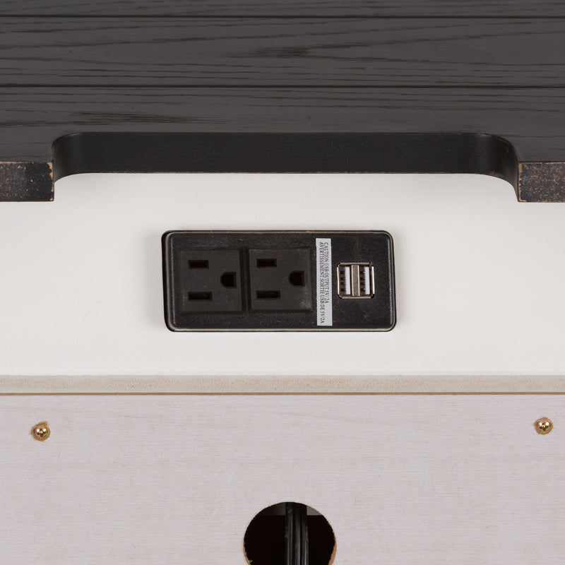 Allyson Park Night Stand w/ Charging Station