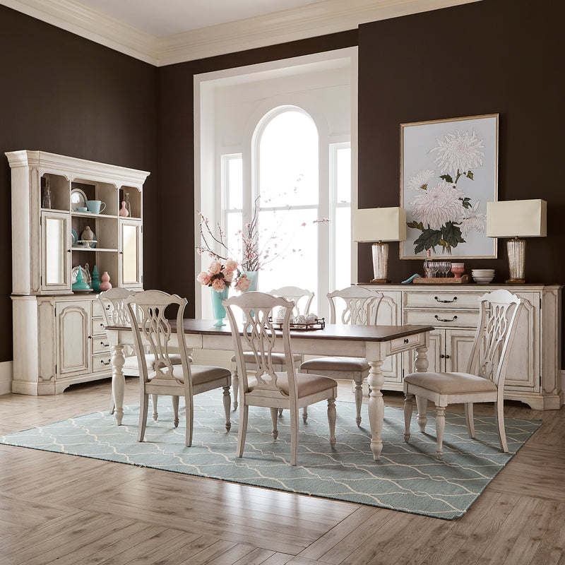 7 Piece Rectangular Table Set (455W-DR-7RLS)