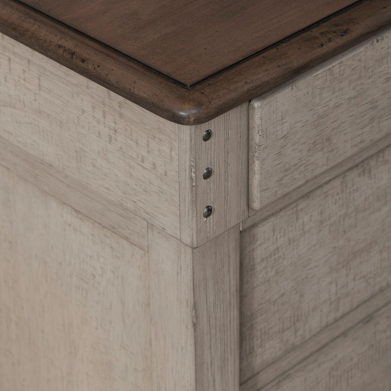 Ivy Hollow 3 Drawer Night Stand w/ Charging Station