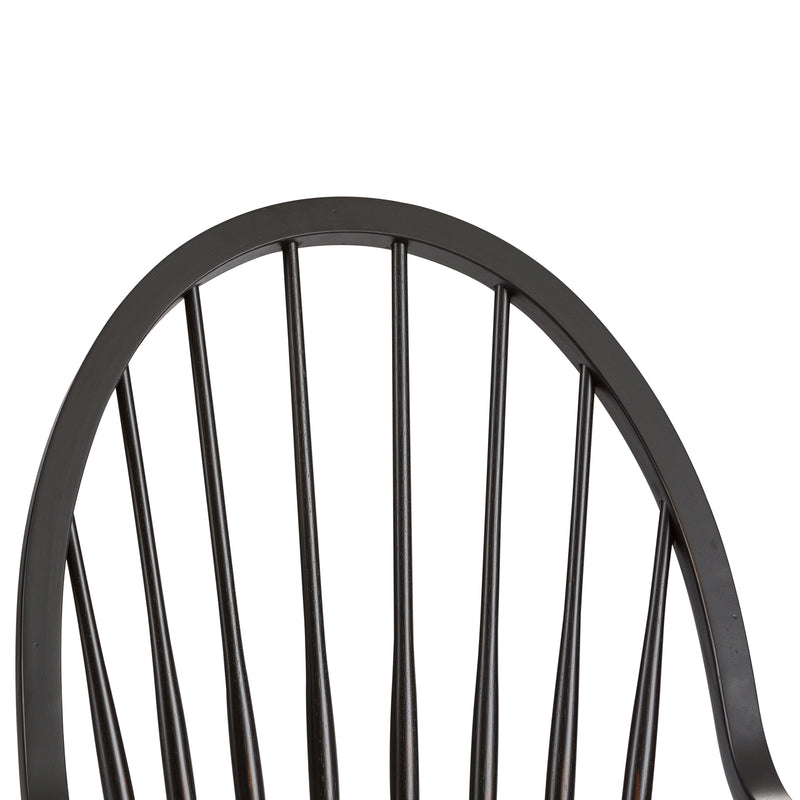 Hearthstone Ridge Windsor Back Arm Chair - Black