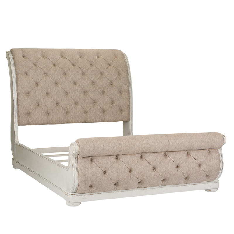 King Uph Sleigh Bed (520-BR-KUSL)