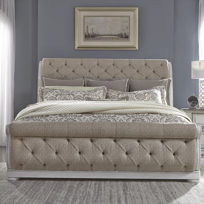 King Uph Sleigh Bed (520-BR-KUSL)
