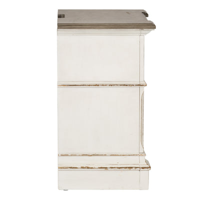 Abbey Park 2 Drawer Night Stand w/ Charging Station