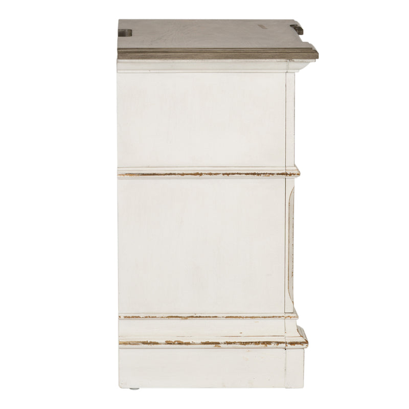 Abbey Park 2 Drawer Night Stand w/ Charging Station