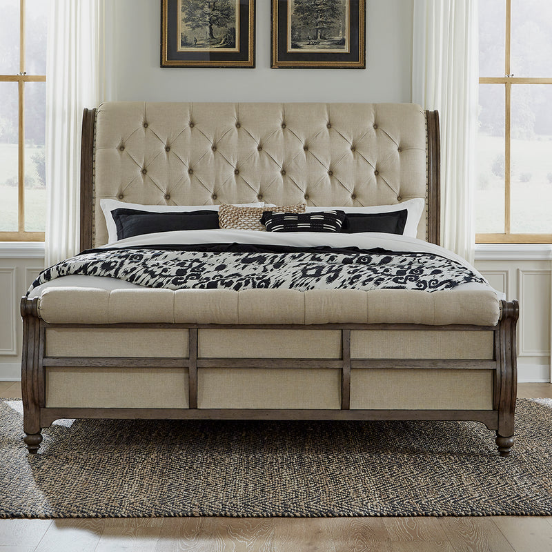 King Sleigh Bed (615-BR-KSL)