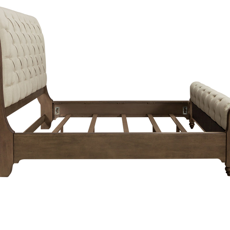 Americana Farmhouse Cali King Sleigh Bed Rails