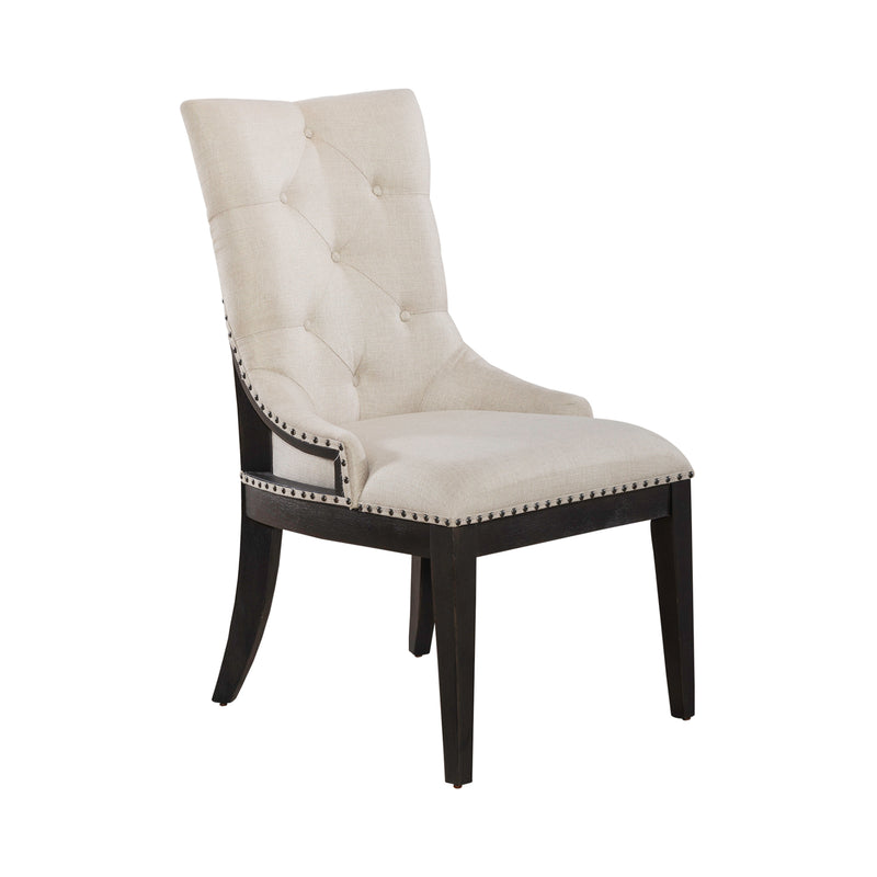 Americana Farmhouse Uph Shelter Side Chair- Black (RTA)