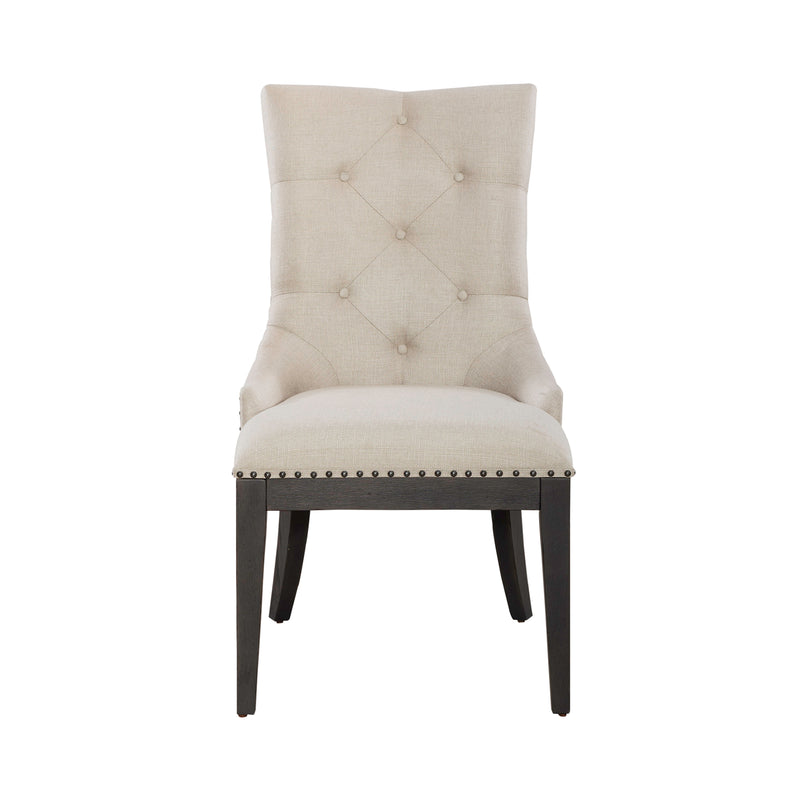 Americana Farmhouse Uph Shelter Side Chair- Black (RTA)