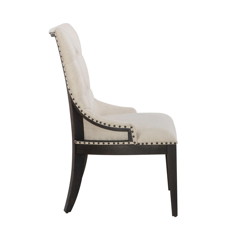 Americana Farmhouse Uph Shelter Side Chair- Black (RTA)