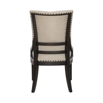 Americana Farmhouse Uph Shelter Side Chair- Black (RTA)