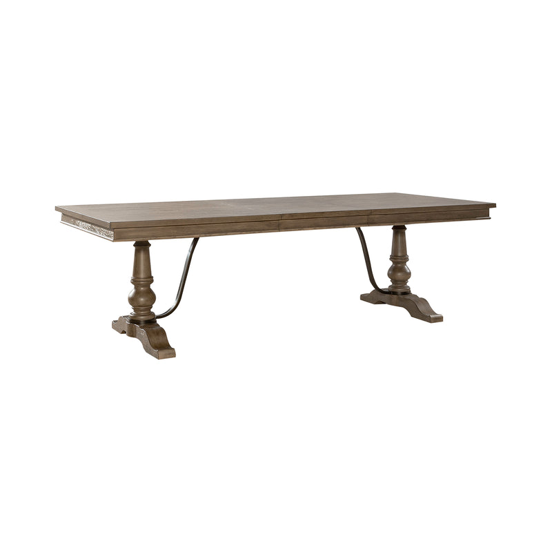 7 Piece Trestle Table Set (615-DR-7TRS)