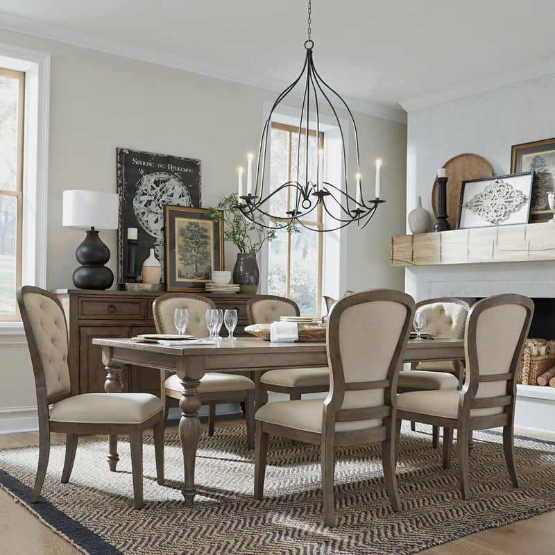 Opt 7 Piece Leg Table Set (615-DR-O7LGS)