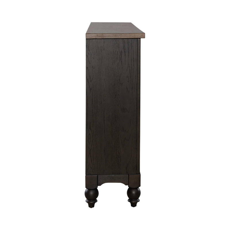 Americana Farmhouse Hall Buffet- Black