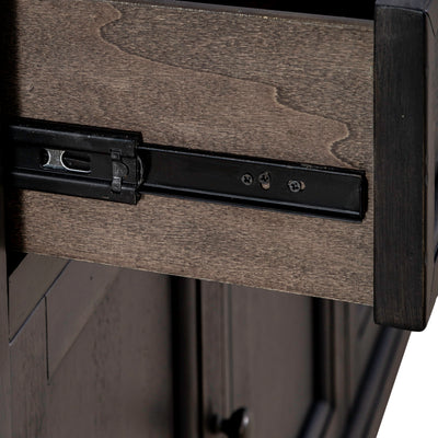 Americana Farmhouse Hall Buffet- Black