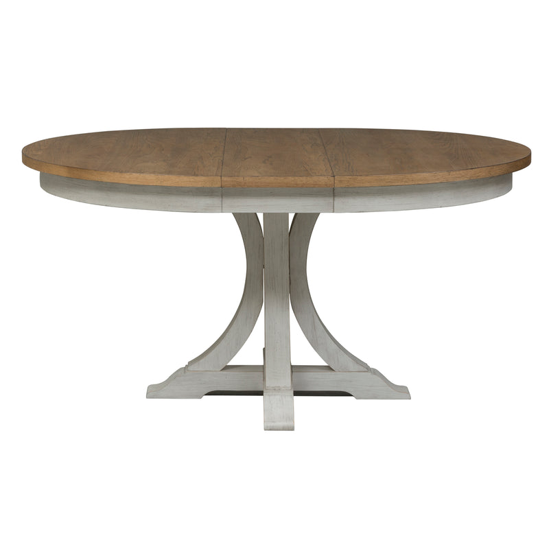5 Piece Pedestal Table Set (652-DR-5PDS)