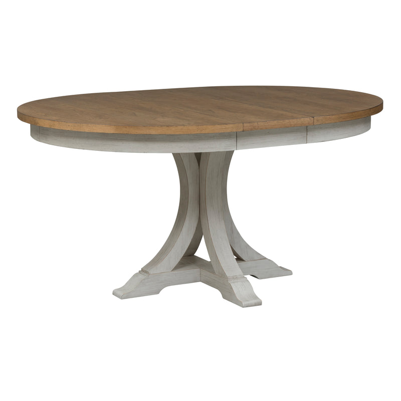 5 Piece Pedestal Table Set (652-DR-5PDS)