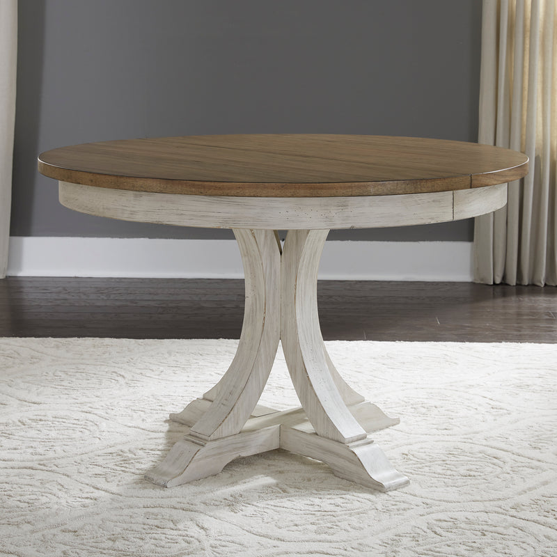 5 Piece Pedestal Table Set (652-DR-5PDS)