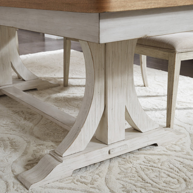 5 Piece Trestle Table Set (652-DR-5TRS)