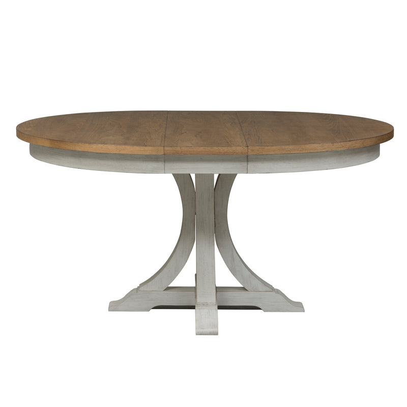 Opt 5 Piece Pedestal Table Set (652-DR-O5PDS)