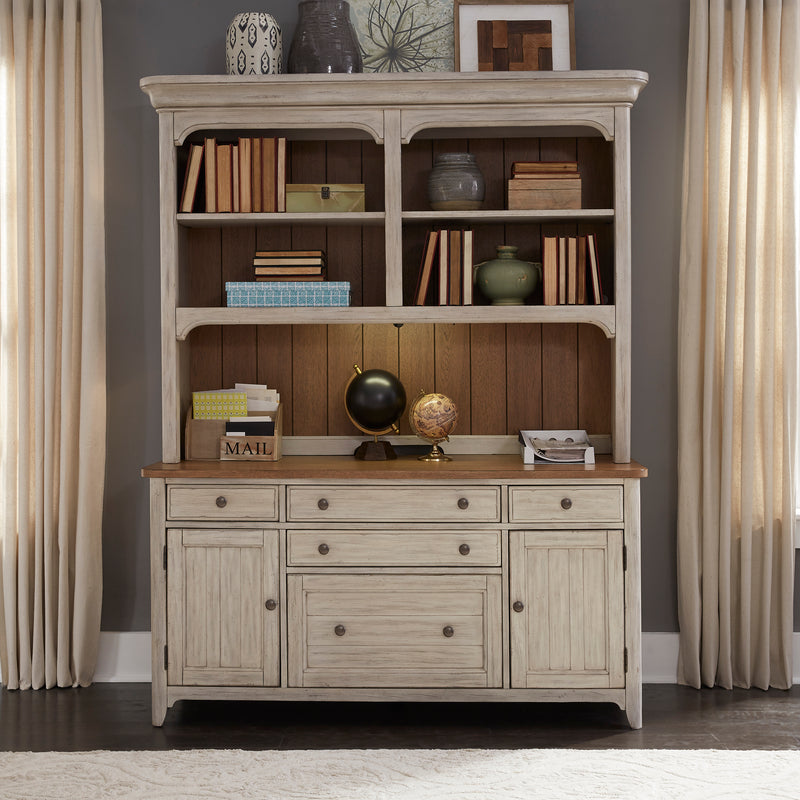 3 Piece Desk & Hutch Set (652-HO-3DH)