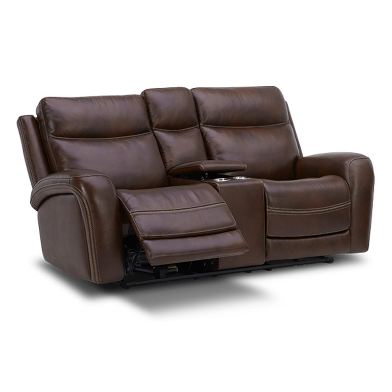 Blair Loveseat w/Console P2 & ZG - Cognac