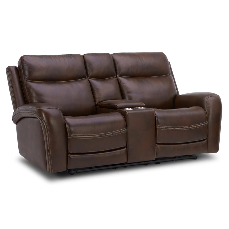 Blair Loveseat w/Console P2 & ZG - Cognac