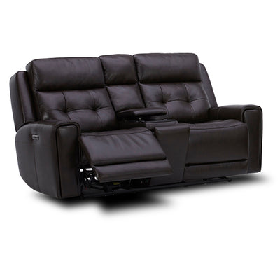 Carrington Loveseat w/Console P3 & ZG - Dark Brown