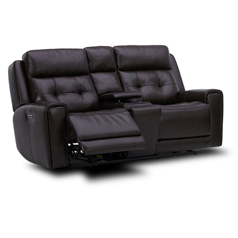 Carrington Loveseat w/Console P3 & ZG - Dark Brown