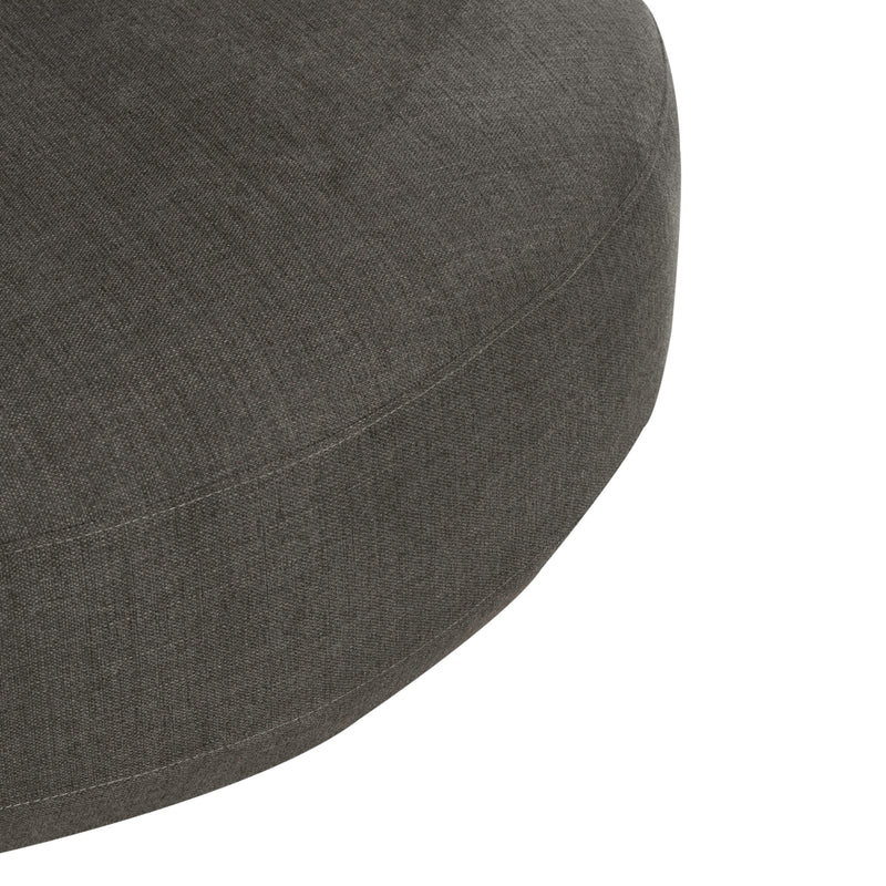 Haley Uph Swivel Cuddler Chair - Charcoal