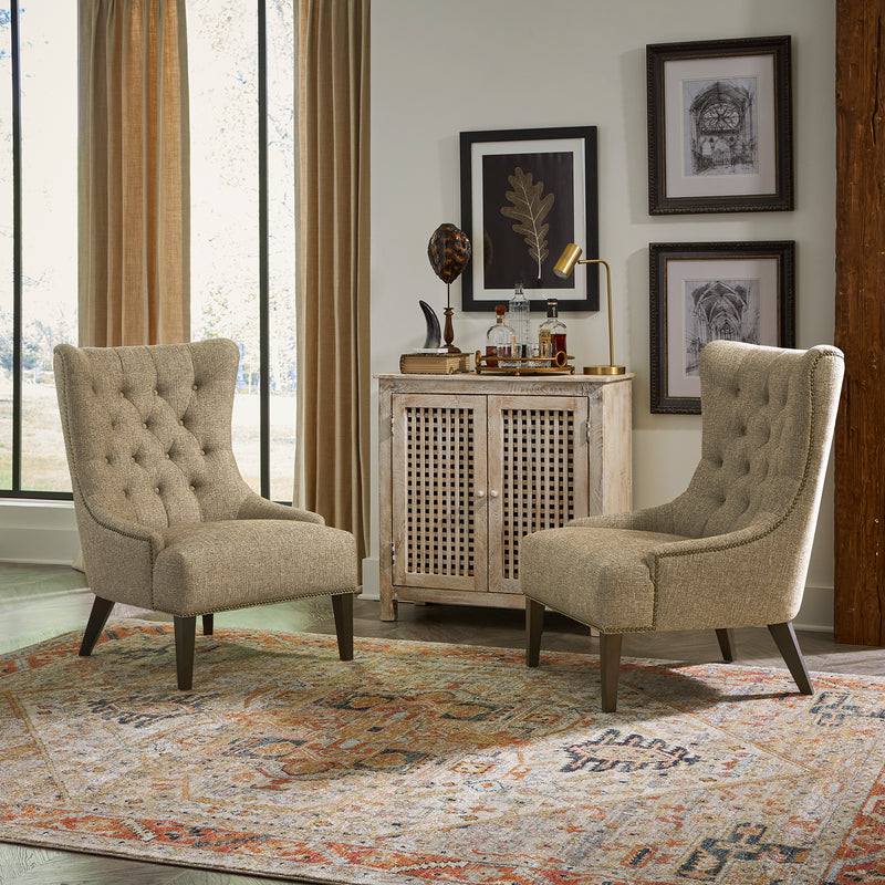 Garrison Upholstered Accent Chair - Cocoa