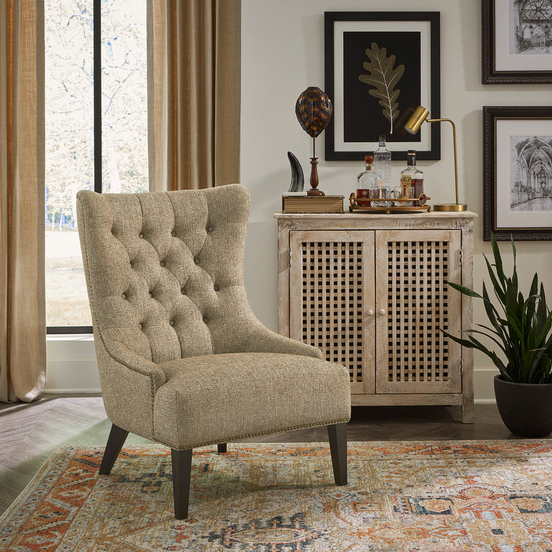 Garrison Upholstered Accent Chair - Cocoa