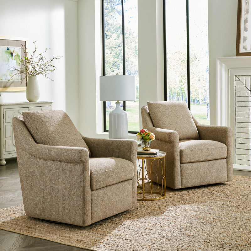 Landcaster Upholstered Accent Chair - Cocoa