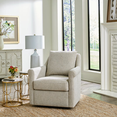 Landcaster Upholstered Accent Chair - Pebble