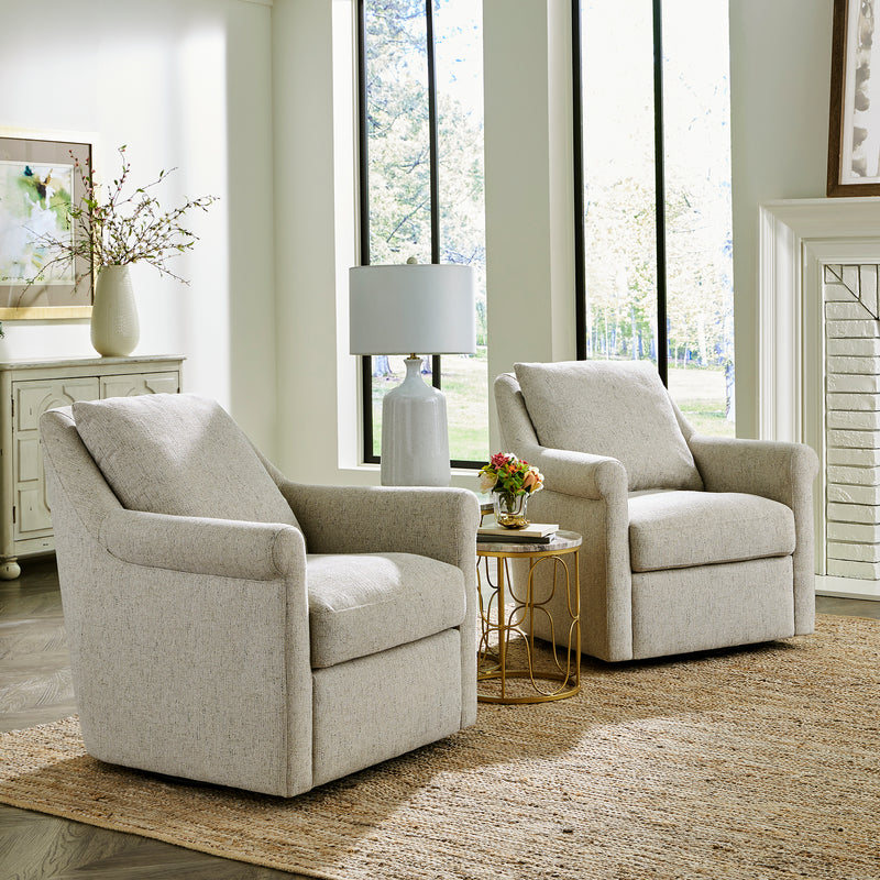 Landcaster Upholstered Accent Chair - Pebble