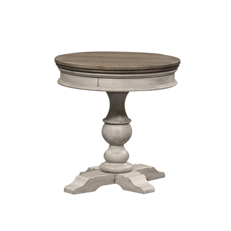 Heartland Round Pedestal Chair Side Table