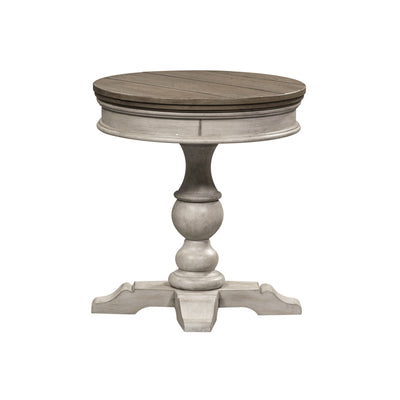 Heartland Round Pedestal Chair Side Table