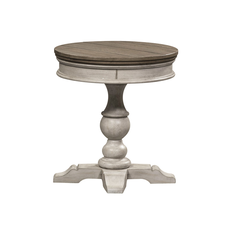 Heartland Round Pedestal Chair Side Table