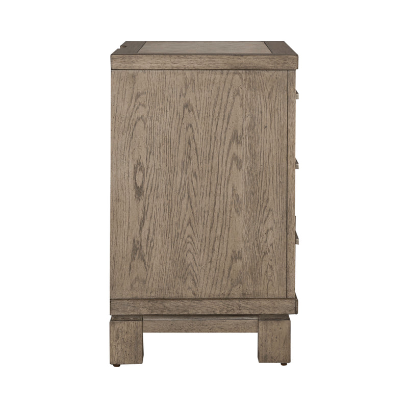 Canyon Road 3 Drawer Night Stand w/ Charging Station